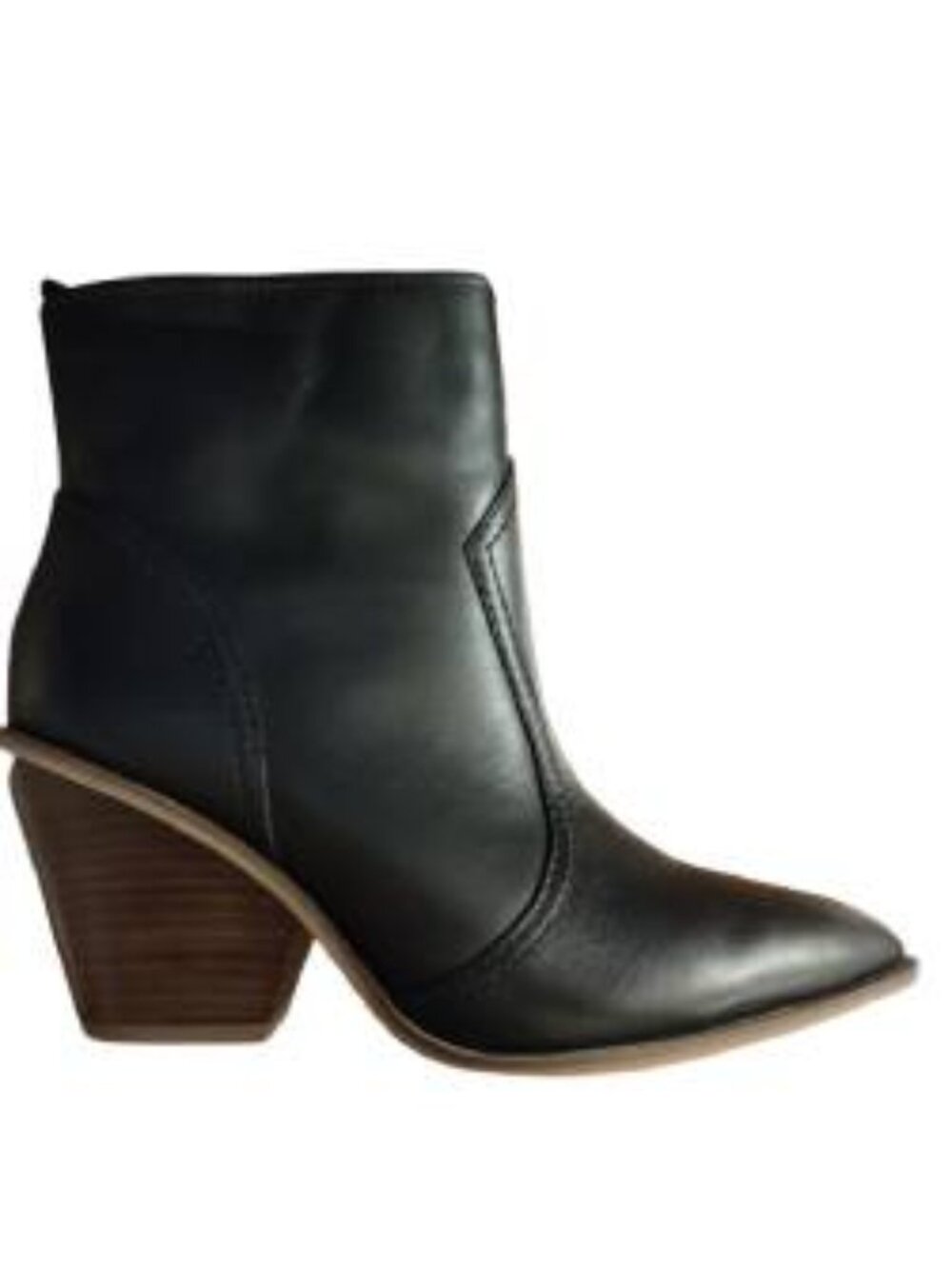 SARTO By Franco Sarto Black Leather Pointed Ankle Boot (G5768L1001) - Size 6